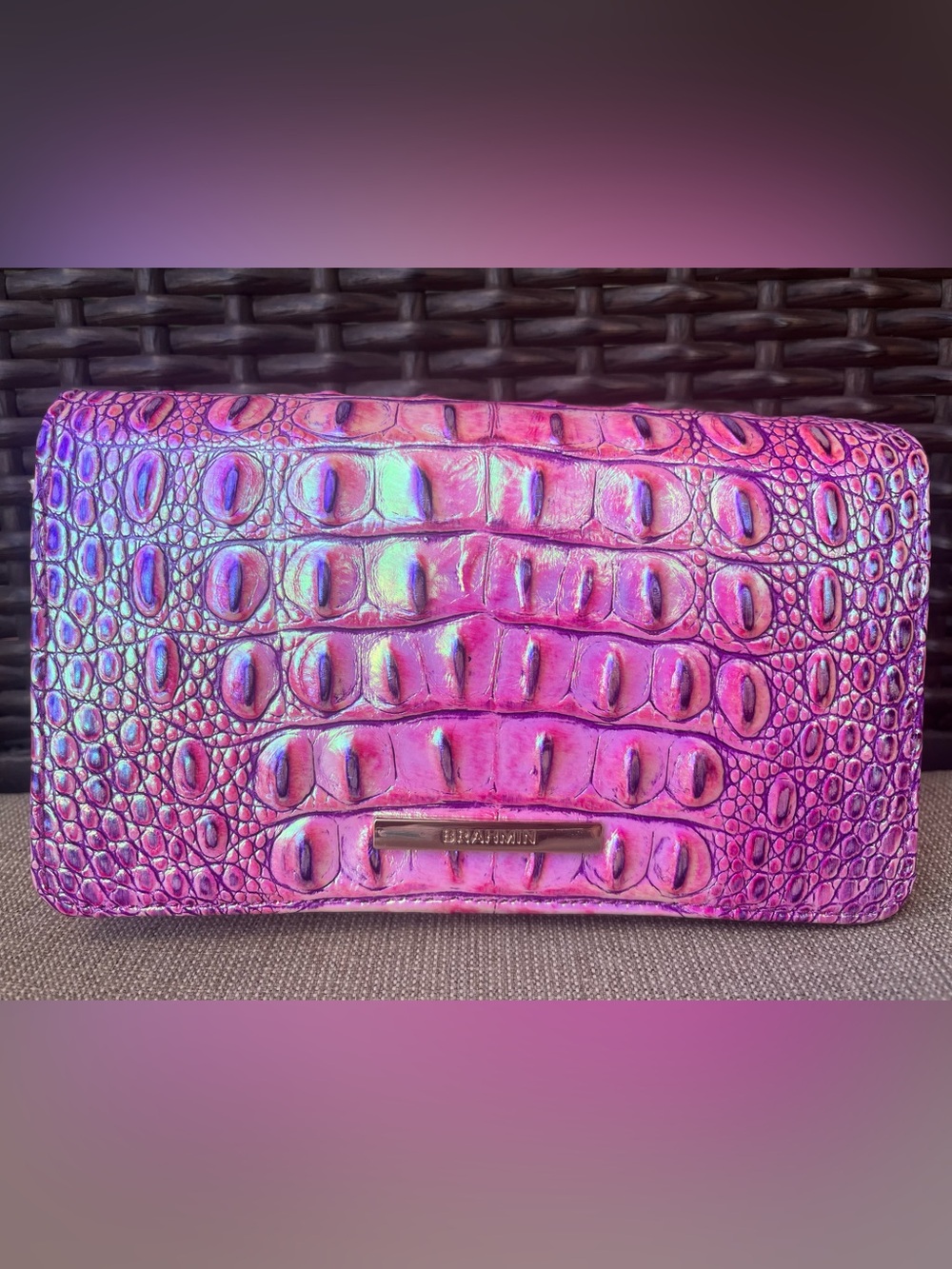NWT Brahmin MINUETTE in PURPLE IRIS Melbourne Crossbody